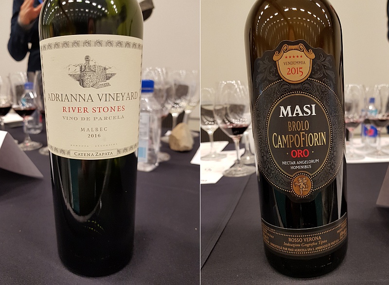Bodega Catena Zapata Adrianna Vineyard River Stones Malbec 2016 and MASI Agricola Brolo di Campofiorin Oro 2014 wines at VanWineFest 2020
