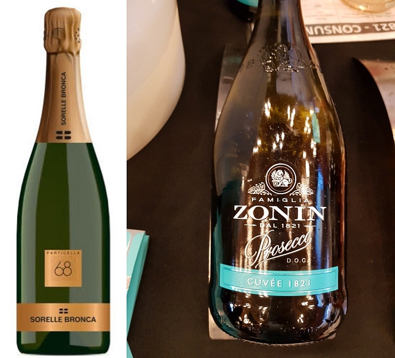 Sorelle Bronca Valdobbiadene Prosecco Superiore DOCG Particella 68 Brut 2018 and Zonin1821 Prosecco Brut Cuvee 1821 DOC NV wines at VanWineFest 2020