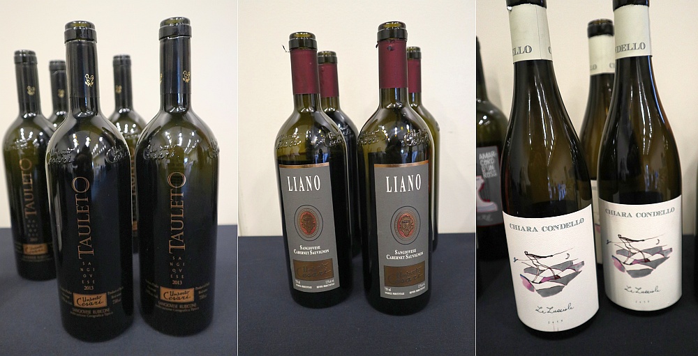 Umberto Cesari Rubicone Sangiovese Tauleto 2013 and Rubicone Sangiovese Cabernet Sauvignon Liano 2016, and Chiara Condello Le Lucciole 2015 wines at VanWineFest 2020