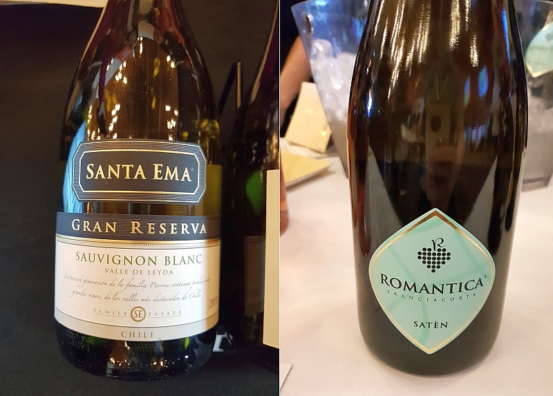 Vina Santa Ema Gran Reserva Sauvignon Blanc 2019 and Avanzi Giovanni Franciacorta Saten Romantica NV wines at VanWineFest 2020
