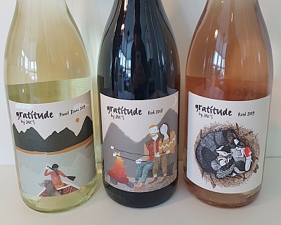 JAK's and Okanagan Crush Pad's gratitude wines
