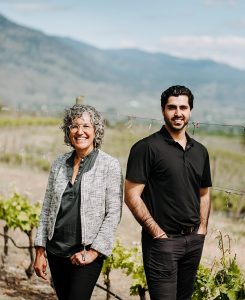 GoldHill Winery, Val Tait and Navi Gurbachan (Image courtesy Gold Hill Winery)