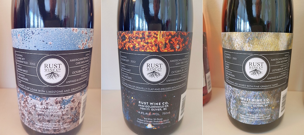 Rust Wine Co Syrahs 2017 - Lazy River Vineyard, South Rock Vineyard, and Ferreira Vineyard