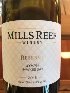 Mills Reef Winery Hawke's Bay Reserve Syrah 2018