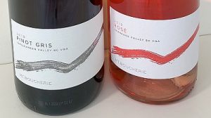 Mt. Boucherie Estate Winery Pinot Gris and Rose 2019 wine labels