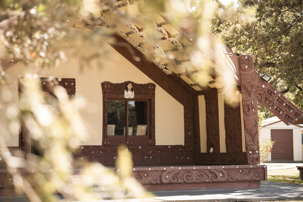 A marae (meeting grounds) - the focal point of M?ori communities throughout New Zealand