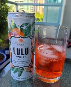 LULU Spritz on ice on the patio