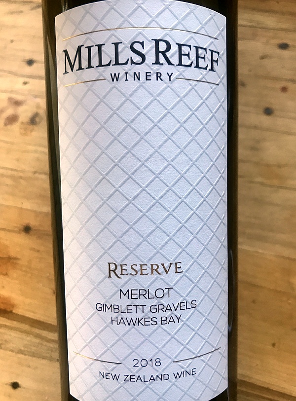 Mills Reef Reserve Gimblett Gravels Merlot 2018