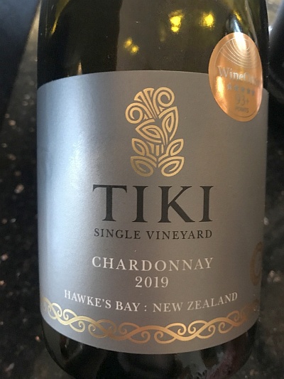 Tiki Single Vineyard Hawke’s Bay Chardonnay 2019