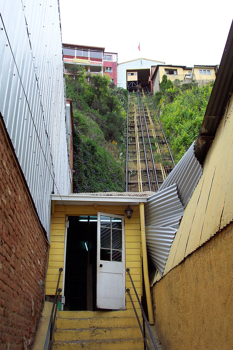 A funicular in Valparaiso