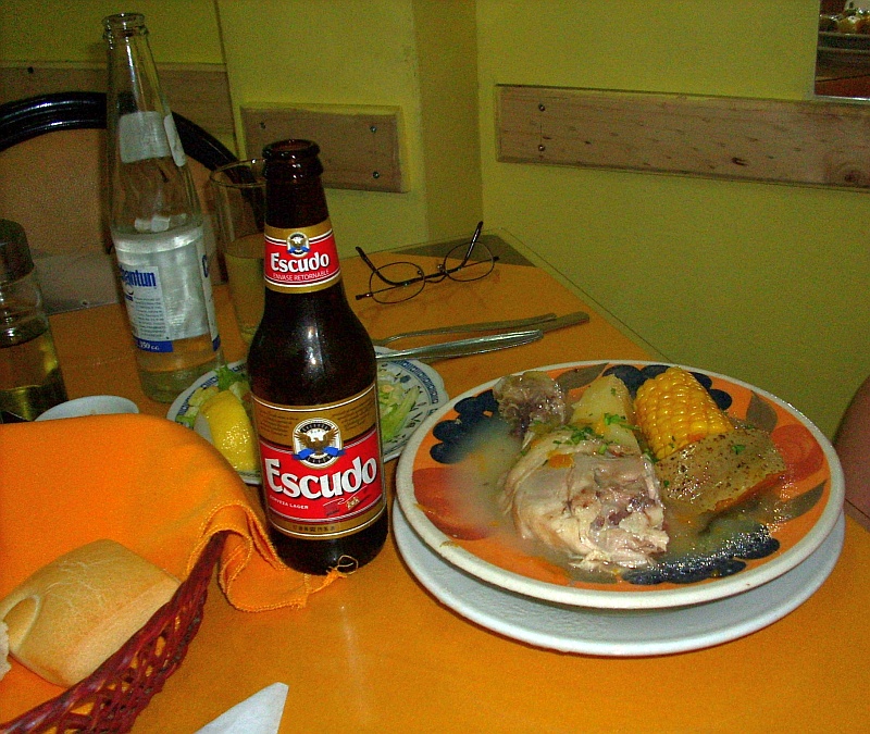 A traditional meal in Chile