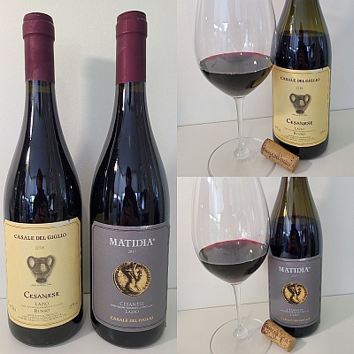 Casale del Giglio Cesanese IGT 2018 and Matidia Cesanese IGT 2017