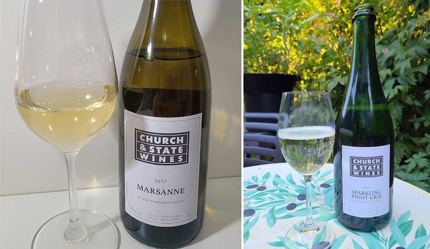 Church & State Marsanne 2017 and Sparkling Pinot Gris 2017 wines