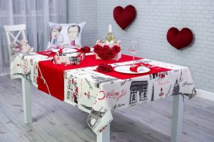 Set the table on Valentines Day