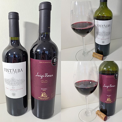 Bodega Vistalba Corte C 2017 and Bodega Luigi Bosca Malbec 2018