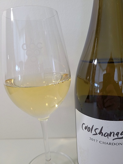 Burgundy Inspired Coolshanagh Chardonnay 2017 Coolshanagh Chardonnay close up