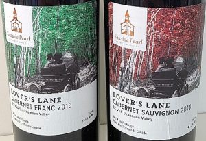 Seaside Pearl Farmgate Winery Lover's Lane wine labels