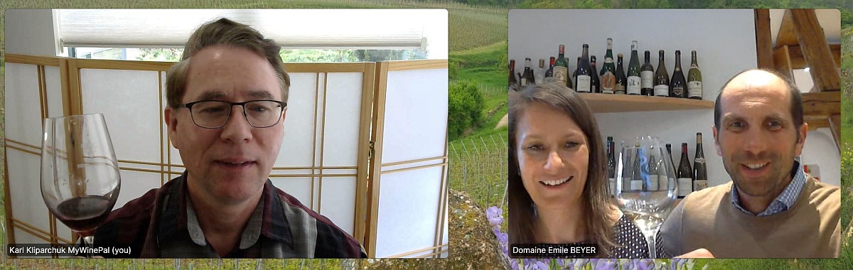 Karl MyWInePal with Domaine Emile Beyer's Christian and Valérie