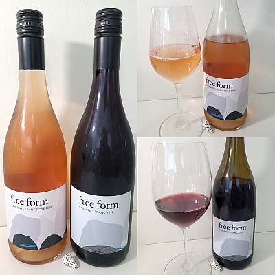 Okanagan Crush Pad free form Cabernet Franc Rosé and Cabernet Franc 2019