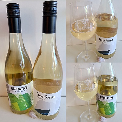 Okanagan Crush Pad free form Vin Gris and Narrative Chenin Blanc 2019
