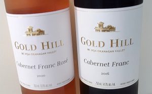 Gold Hill Cabernet Franc wine labels