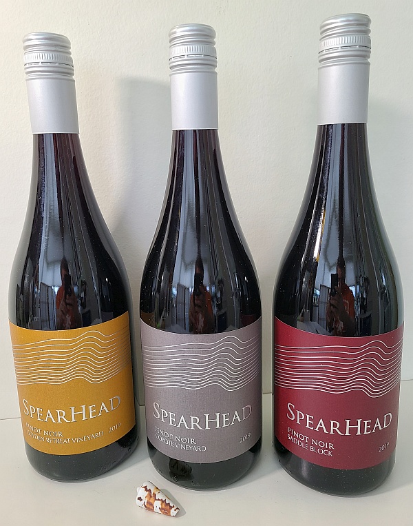 3 Pinot Noirs from Spearhead Winery