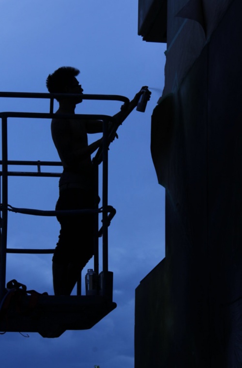 Scott Sueme Painting (credit Andrew Morrison)