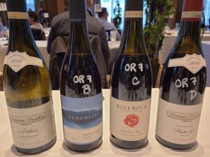 Domaine Drouhin Arthur Chardonnay, Pinot Noir, Cloudline Pinot Noir, and Rose Rock Pinot Noir wines