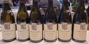 Five different Cristom Vineyards Pinot Noir wines plus a Chardonnay