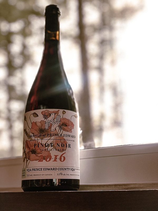 Grange of Prince Edward Winery Unfiltered Pinot Noir 2016