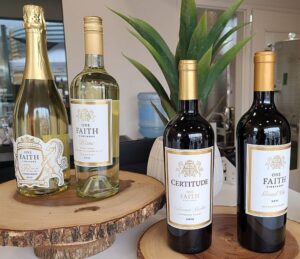 One Faith VIneyards sparkling, wine and red wines