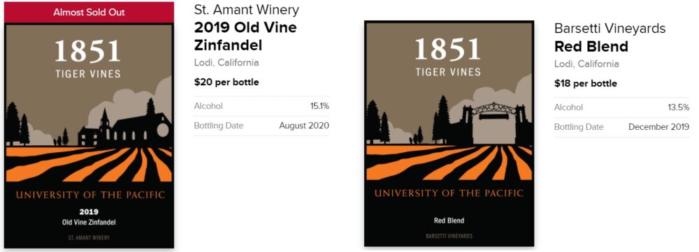 1851 Tiger Vines wines