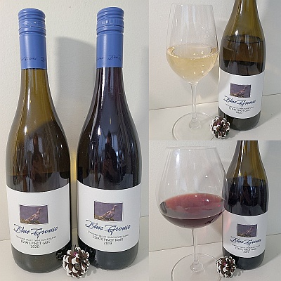 Blue Grouse Estate Winery Estate Pinot Gris 2020 and Estate Pinot Noir 2019