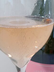 Lots of bubbles from this Cono Sur Pinot Noir Rosé Brut, NV sparkling wine