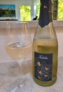 Winemaker’s CUT Fidelia NV with wine in glass