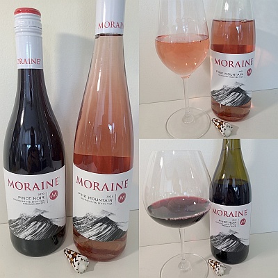 Moraine Winery Pink Mountain 2021 and Naramata Bench Pinot Noir 2020