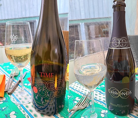 TIME Family of Wines Brut 2018 and Chronos Brut, NV