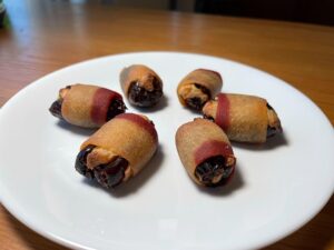 Valentines Day Hooray bacon with dates