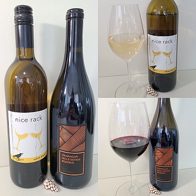 A Back Door Winery White Blend and Their Estate Reserve Pinotage Back Door Winery Nice Rack White Blend and Okanagan Hills Estate Reserve Pinotage 2018