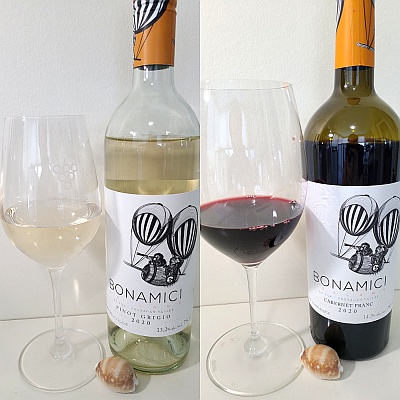 Bonamici Cellars Pinot Grigio and Cabernet Franc 2020