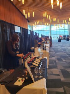 Getting wines ready for the International Festival tasting at VanWineFest 2022