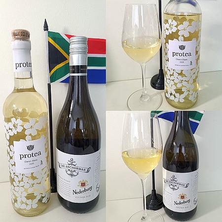 Anthonij Rupert Wyne Protea Chenin Blanc 2020 and Nederburg The Anchorman Chenin Blanc 2018