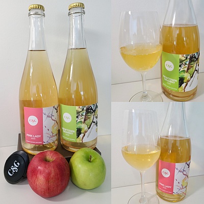 Creek & Gully Pink Lady and Newtown Granny Apple Ciders