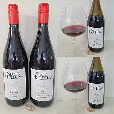 2 Single Vineyard Pinot Noir Wines from Stag’s Hollow Winery Stag's Hollow Winery Stag's Hollow Vineyard Pinot Noir 2020 and Shuttleworth Creek Vineyard Pinot Noir 2020