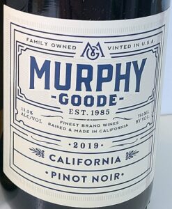 Murphy-Goode California Pinot Noir 2019 label