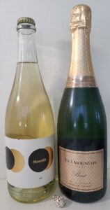 Moon Curser Vineyards Moonlit 2021 and Blue Mountain Vineyard Gold Label Brut 2018 from BC