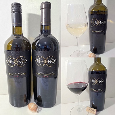 Chronos Pinot Gris 2021 and Cabernet Franc 2020
