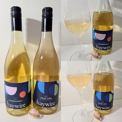 Haywire Switchback Vineyard Pinot Gris 2021 and Chardonnay 2021