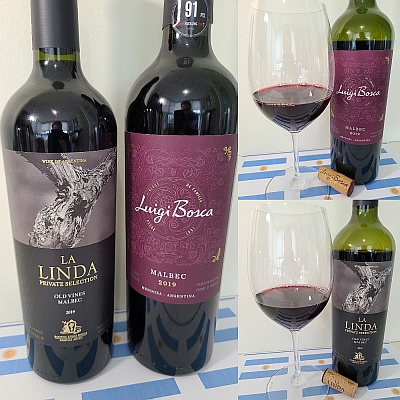 Bodega Luigi Bosca La Linda Private Selection Old Vines Malbec 2019 and Bodega Luigi Bosca Malbec 2019