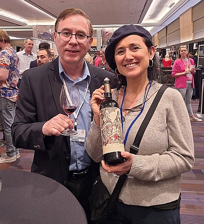 Karl MyWinePal with Dr. Laura Catena from Bodega Catena Zapata
